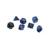 Kockice Chessex - Gemini - Polyhedral Mini - Black-Starlight & Red16mm (7)
