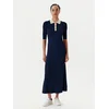 TOMMY HILFIGER Pletena obleka  ecru / mornarska