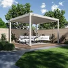 Bioklimatska pergola Antares — Samostoječa/3.6 x 4/Ivory krem/Ročni