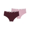 Womens Pumas Hipster Underwear 2 Pack, Red, Clothing