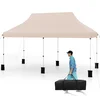 Northix Pop-up paviljon 3x6m, nastavljiva višina, UV zaščita, bež, prenosna torba