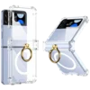 NN-Su Maska za Samsung Z Flip4, MagSafe, sa prstenom, Transparent - Galaxy Z Flip4, MagSafe with ring