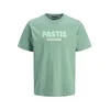 JACK & JONES Majica Amalfi kremna / meta / pastelno zelena