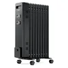 Oljni radiator 2000W električni radiator 9 reber termostat črne barve