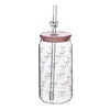 Mondex Skodelica steklo Peter Ribbon Kubek 7,5x7,5x15 cm rožnata 1 kos, (5000179513)