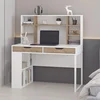 Hanah Home radni sto Mila, 120 cm, beli / orah