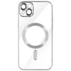 Silikonska futrola MagSafe iPhone 15 + Silver