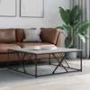 Vidaxl Klubska mizica siva sonoma 100x100x40 cm inženirski les