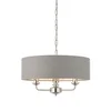 Endon 94377 - Luster na lancu HIGHCLERE 3xE14/40W/230V siv/sjajni hrom