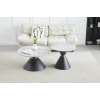 Klub sto CT 6055 Set, Siva ploca /Crno metalno postolje O800 + O600mm ( 800-602 )