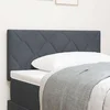vidaXL Vzglavje z Diamantno Blokovno Obliko Temno Sivo 90 cm Velvet