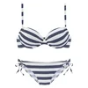 VENICE BEACH Bikini  mornarska / bela