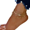Set Narukvica za nogu SA-27548 - Zlatna KP27548