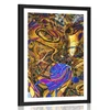 Plakat s paspartujem polna abstraktna umetnost - 20x30 silver