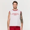 GymBeam Men‘s Varsity Tank Top White L