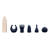 Pillow Talk Secrets Choices 6 Piece Mini Massager Set Navy Blue/Rose Gold