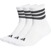 adidas Nogavice Stripes Cushioned Mid Cut - 3 pairs