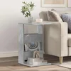 Bocni stol Betonski sivi 40 x 35 x 60,5 cm Konstruirano drvo