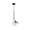 Luster na sajli FIRA 1xE27/60W/230V crna