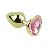 SuperLove Heart Anal Jewel Gold-Rose Small