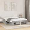 Okvir kreveta siva boja betona 140x200 cm od konstruiranog drva