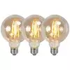 Set 3 dimljivih LED žarnic E27 G95 dimljene 5W 380lm 2200K