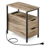 Songmics Stranska mizica 60x35x61 cm rjava
