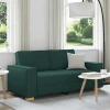 vidaXL Dvosed temno zelen 140 cm blago