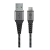 Goobay GOOBAY micro USB na USB-A 0,5m priključni kabel s kovinskimi vtiči vesoljsko siva/srebrna