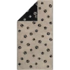 Cawoe BRISAČA ZA TUŠIRANJE WE LOVE DOGS črna 80/150 cm