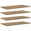 Vidaxl Polica za knjige 4 szt. Rjava 80 x 40 x 1,5 cm Konstruiran les
