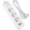 Vayox VA0467W-3 podaljšek 3 vtičnice 10A 2x USB-A 1x USB-C 1A s stikalom 3m bel