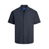JACK & JONES Srajca JOREaster Palma  nočno modra / off-bela