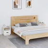 Vidaxl vidaXL Nočne omarice, komplet 2, bele, 40x34x45 cm, masiven borov les