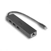 I-TEC USB-C tanek 3-vratni hub z Gigabit Ethernet adapterjem