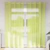 Voile zavjese s ušicama 2 kom jabučno zelena 140x225 cm