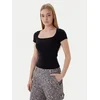 Tommy Jeans Majica DW0DW21837 Črna Slim Fit