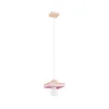 Luster na sajli MIKO 1xE27/15W/230V ružičasta/bež