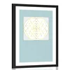 Plakat s paspartujem in modernim vzorcem - 60x90 no frame