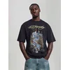 Ed Hardy Majica svetlo modra / rdeča / črna / bela
