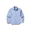 Kleidermafia Srajca Regular Fit Cotton Pocket Shirt - Blue modra