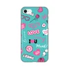 Silikonska maska za iPhone 7/8/SE 2020/2022 Love Print tirkizna