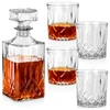 Northix Dekanter in kozarci za viski steklo 900 ml + 4x300 ml 5 kos.
