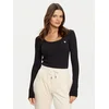 Guess Bluza V4BP07 K8RT2 Črna Rib Fit
