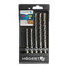 HOGERT Set burgija za beton SDS+ 5 komada