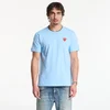 Majice Comme des Garçons PLAY T-Shirt Red Emblem Knit UNISEX Blue S