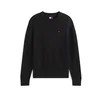 Tommy Jeans Pulover ESS črna