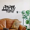 Wallity Zidna dekoracija The Best Lourney Always, 70x40 cm, 1.2mm, Crna