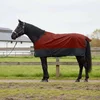Pokrivač za konje Tamno zelena i crna 115 cm Poliester