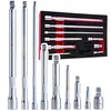 Set univerzalnih zglobnih nastavkov CrV 1/4 3/8 1/2 9 kosov 61596